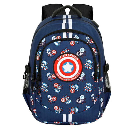 Imagen 1 de Mochila Plus Brave Capitan America Marvel 44Cm