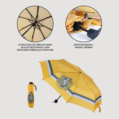Imagen 4 de Paraguas Manual Plegable Hufflepuff Harry Potter 53Cm