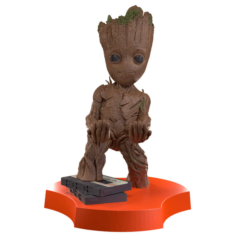 Imagen 2 de Mini Cable Guy + Auriculares Inalambricos I Am Groot Marvel