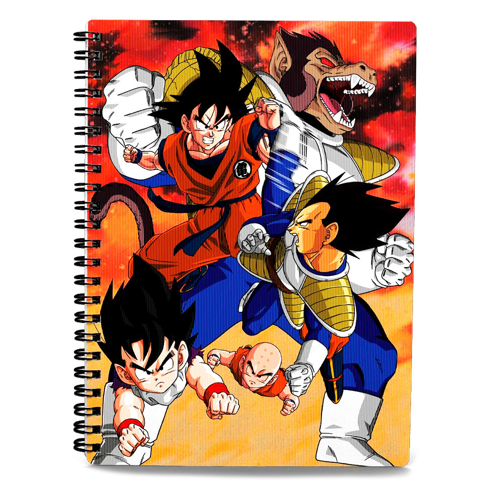 Imagen 1 - Cuaderno A4 Goku Vs Vegeta Dragon Ball Z