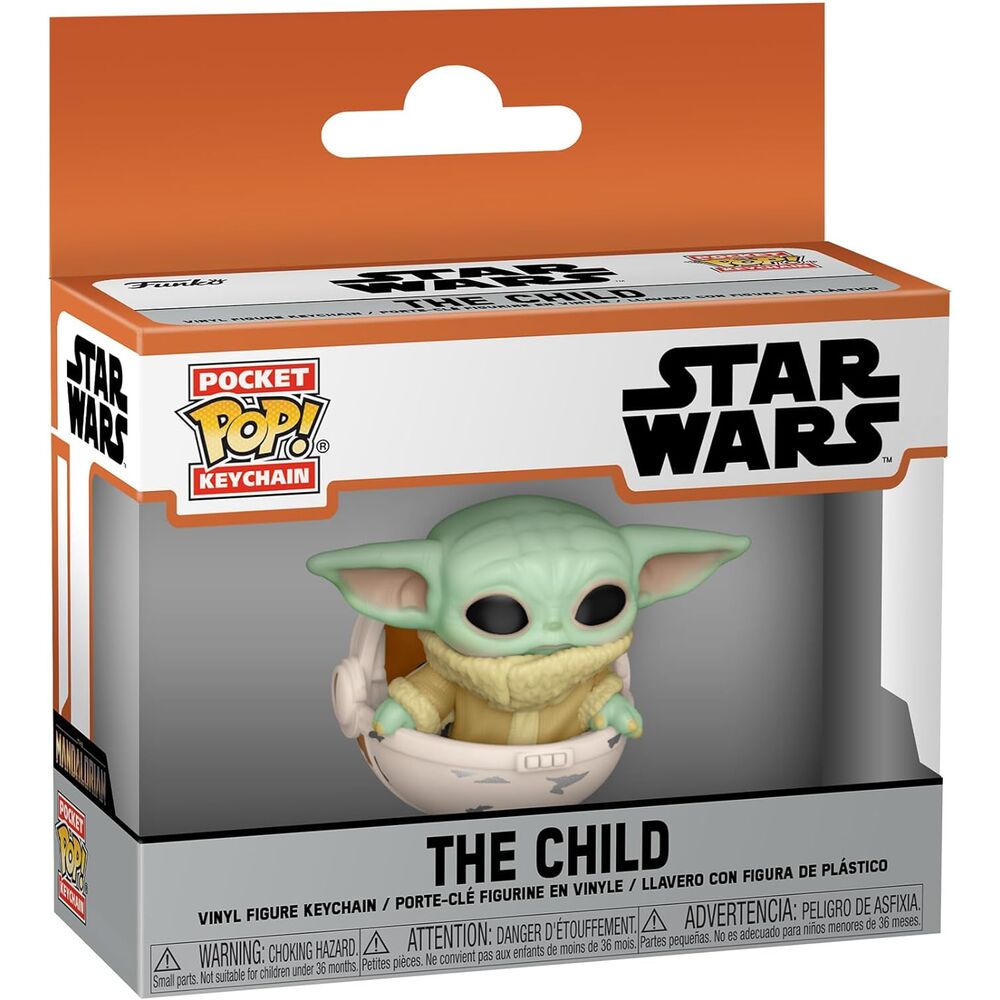 Imagen 2 de Llavero Pocket Pop Star Wars The Mandalorian Yoda The Child 2