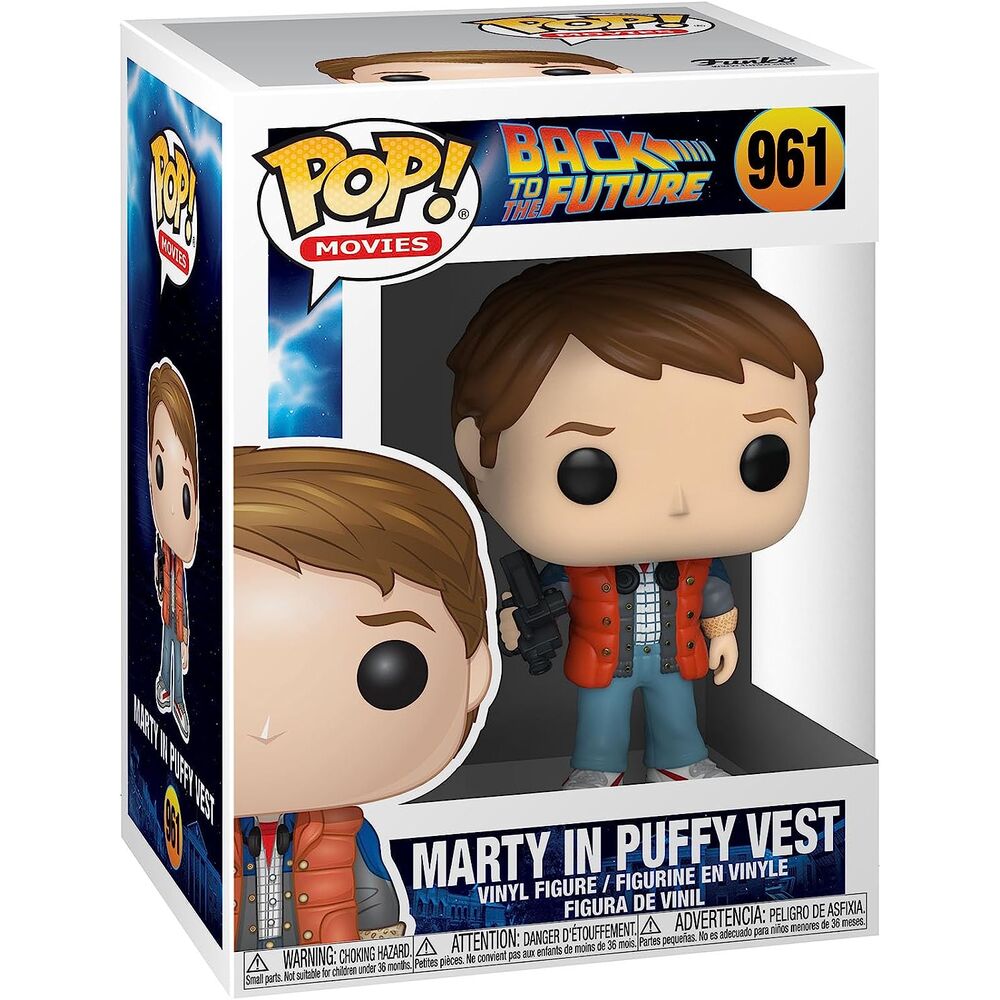 Imagen de Figura Pop Back To The Future Marty In Puffy Vest parte de nuestra colección en Espadas y más, sitio oficial.