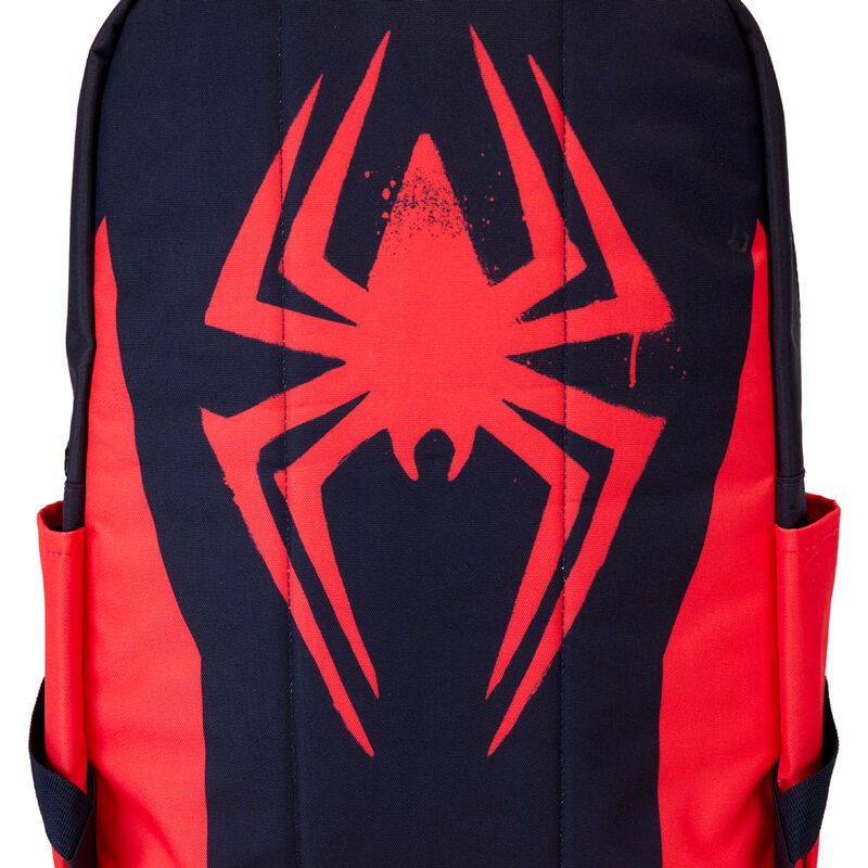 Imagen 5 de Mochila Nylon Traje Miles Morales Spider-Verse Marvel Loungefly 43Cm