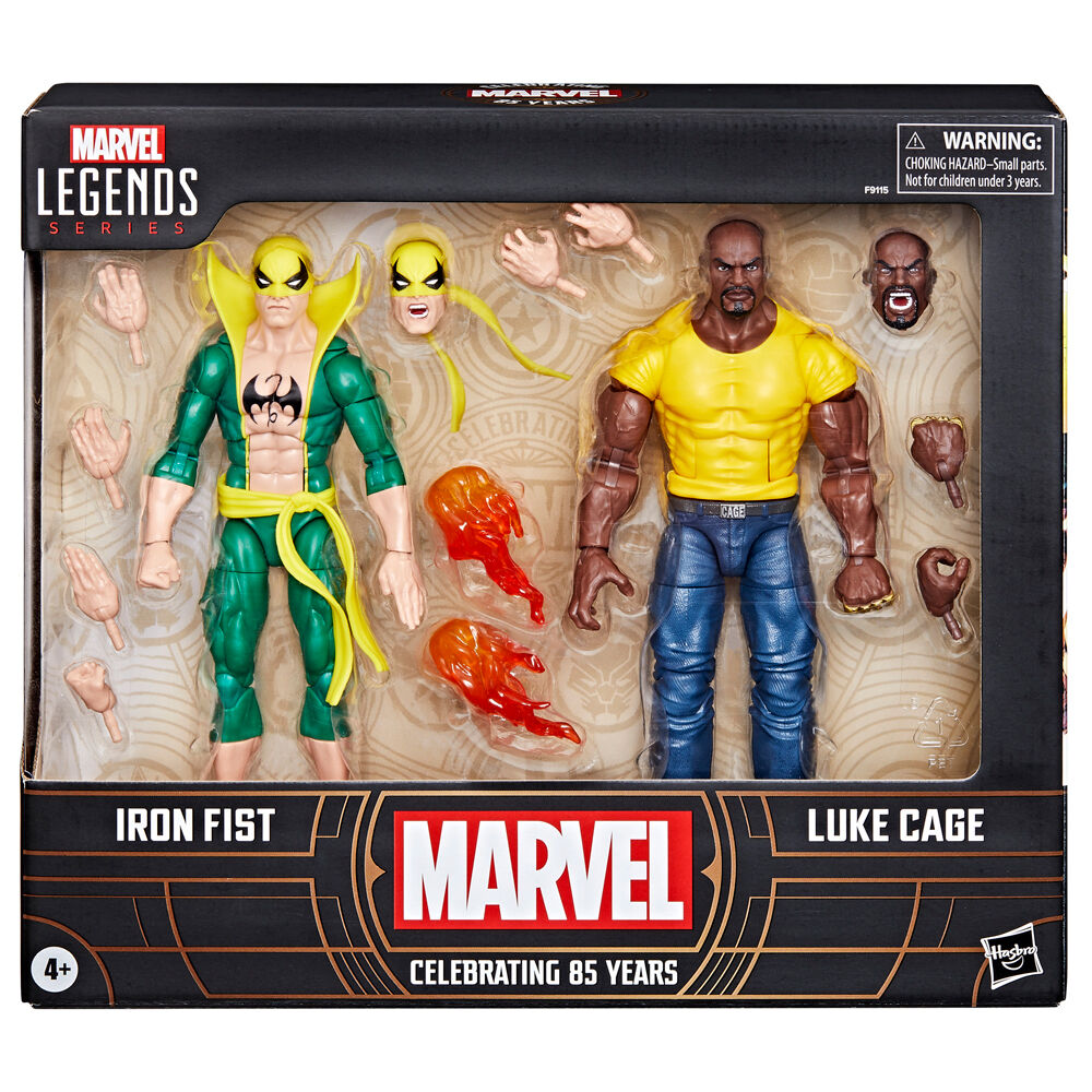 Imagen 1 - Blister Figuras Iron Fist & Luke Cage Celebrating 65 Years Marvel 15Cm