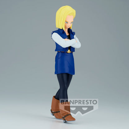 Imagen 2 de Figura Android 18 Solid Edge Work Dragon Ball Z 17Cm