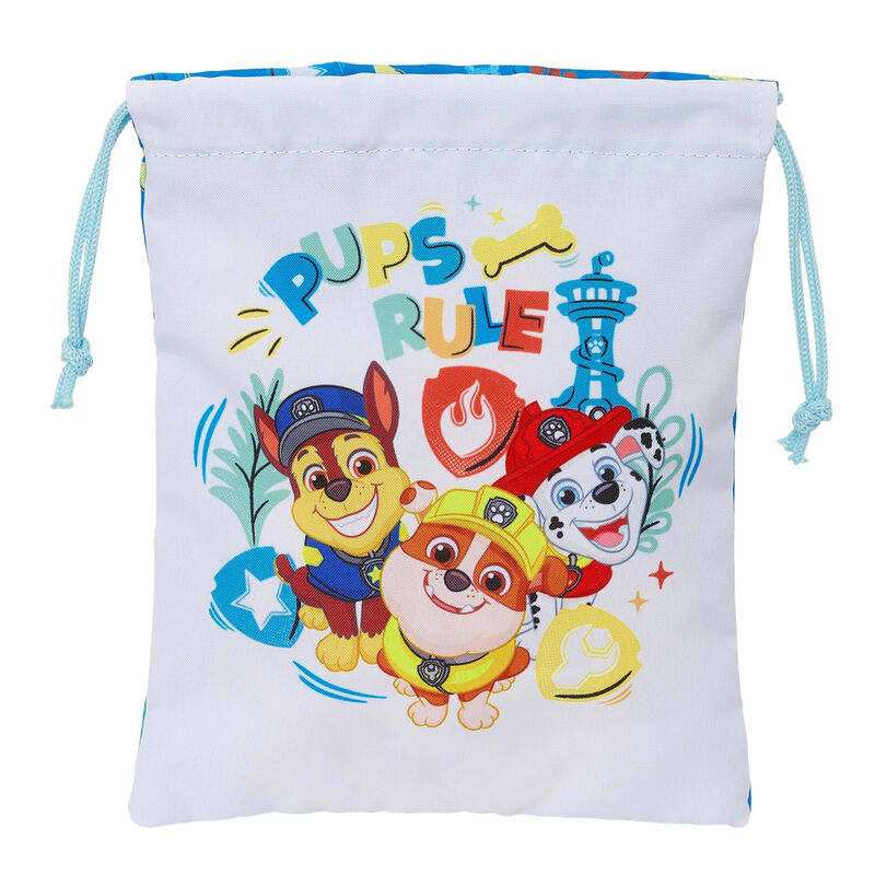 Imagen 1 de Saco Merienda Pups Rule Patrulla Canina Paw Patrol 25Cm