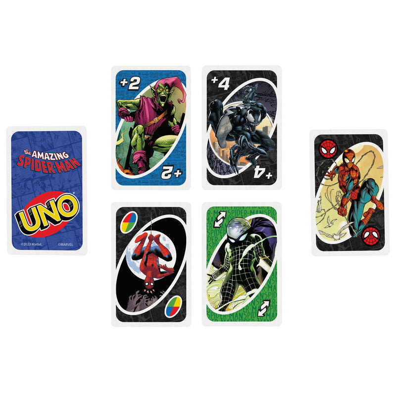 Imagen 2 de Juego Cartas Uno Spiderman Marvel