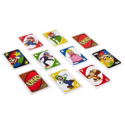 Imagen de Juego Cartas Uno Super Mario Bros parte de nuestra colección en Espadas y más, sitio oficial.