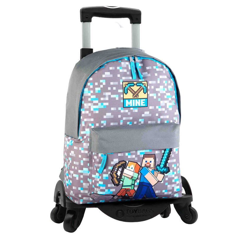 Imagen 1 de Mochila Warriors Minecraft+ Carro Toybags 42Cm