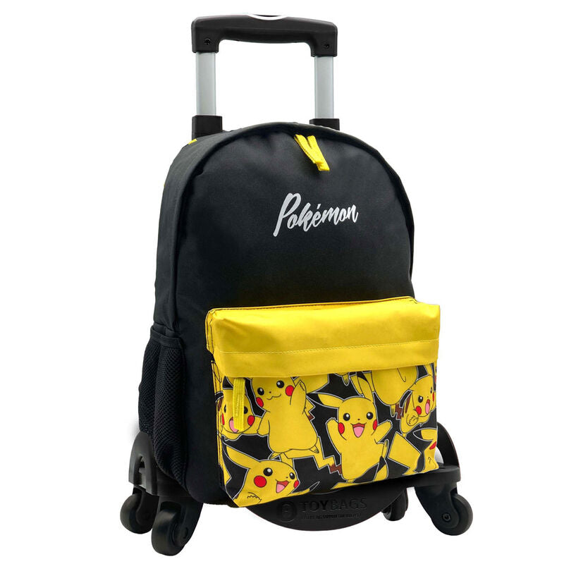 Imagen 1 de Mochila Pikachu Pokemon + Carro Toybags 42Cm