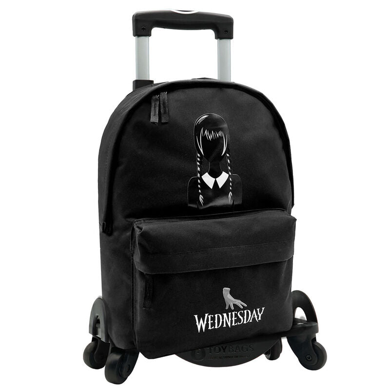 Imagen 1 de Mochila Miercoles Y Cosa + Carro Toybags Miercoles 43Cm