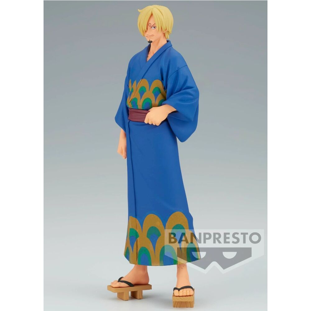 Imagen 2 de Figura Sanji Wanokuni Yukata Grandline Series One Piece 17Cm