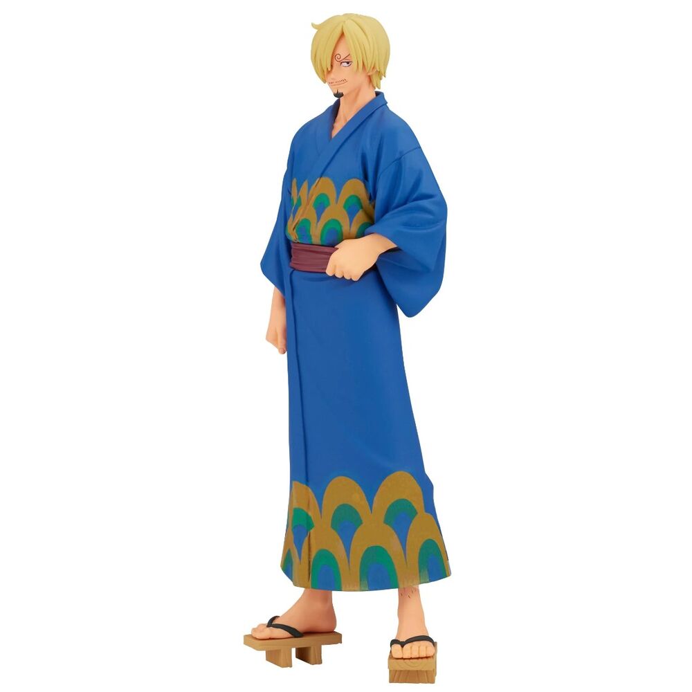 Imagen 3 de Figura Sanji Wanokuni Yukata Grandline Series One Piece 17Cm