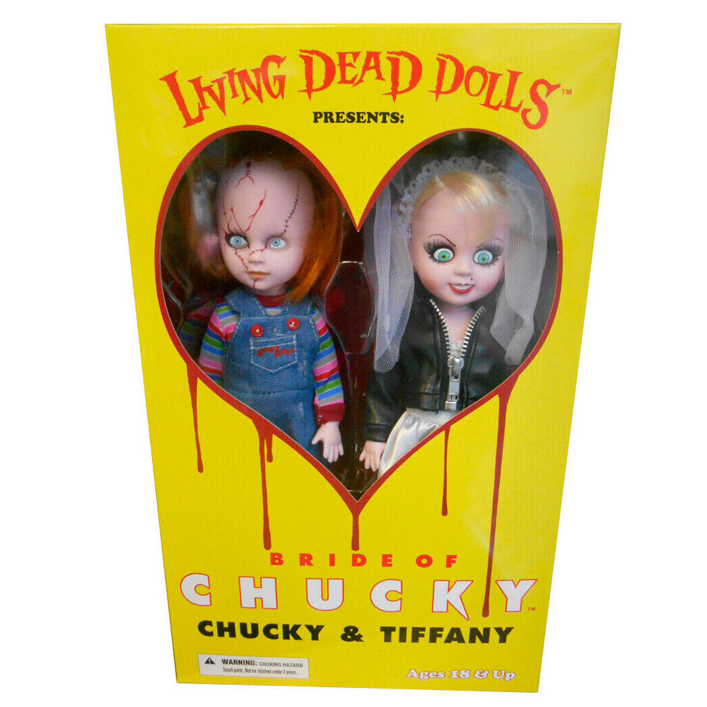 Imagen de Set 2 Muñecos Chucky And Tifanny Living Dead Dolls 25Cm parte de nuestra colección en Espadas y más, sitio oficial.