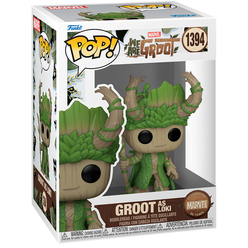 Imagen 1 de Figura Pop Marvel We Are Groot - Groot As Loki