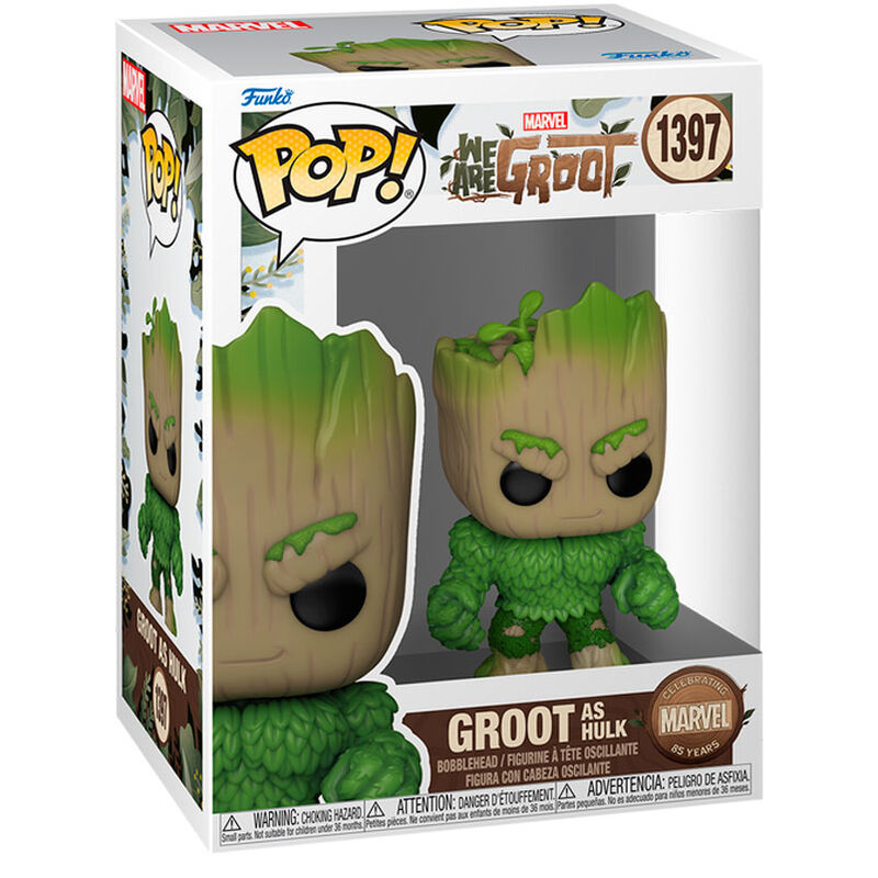 Imagen 1 de Figura Pop Marvel We Are Groot - Groot As Hulk