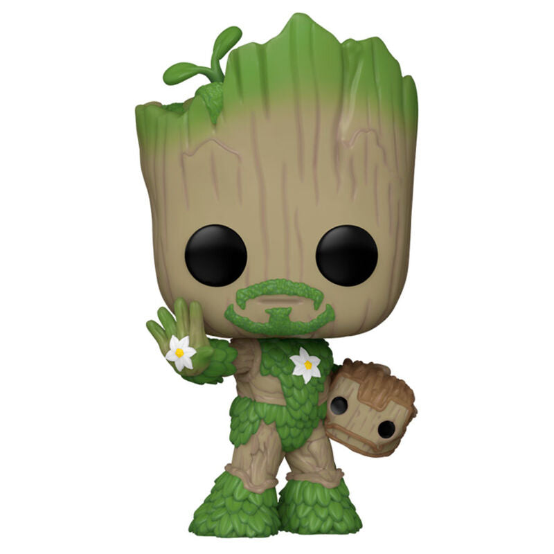 Imagen 2 de Figura Pop Marvel We Are Groot - Groot As Iron Man