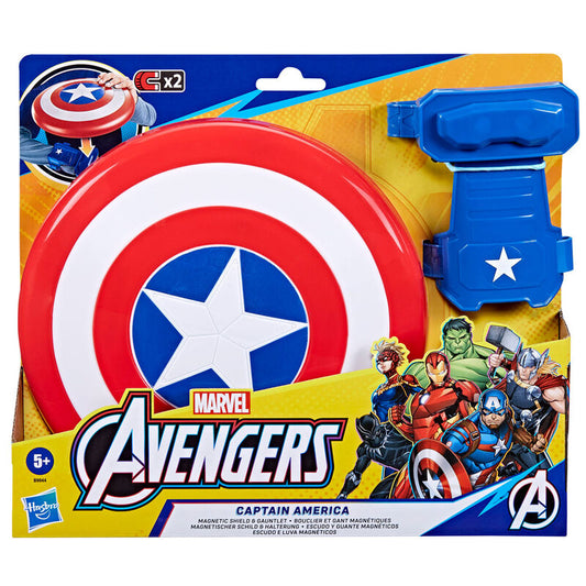 Imagen 1 de Escudo Y Guantelete Magneticos Capitan America Vengadores Marvel