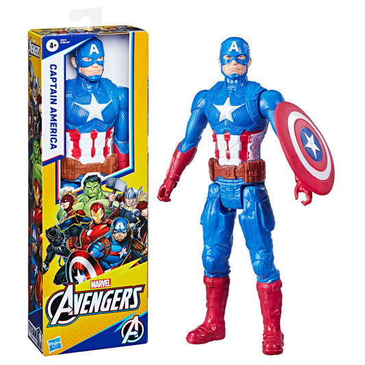 Imagen 1 de Figura Capitan America Deluxe Titan Hero Vengadores Avengers Marvel 30Cm