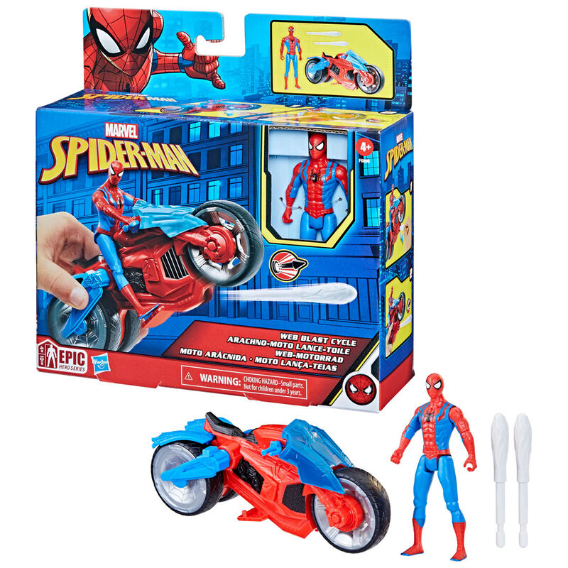 Imagen 1 - Figura Spiderman + Vehiculo Spiderman Marvel