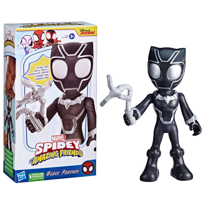 Imagen 1 - Figura Black Panther Spidey Amazing Friends Marvel 22Cm