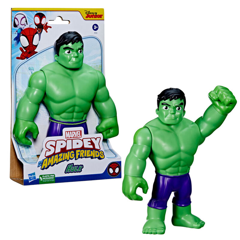 Imagen 1 - Figura Hulk Spidey Amazing Friends Marvel 22Cm