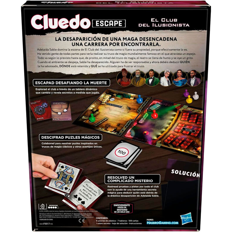 Imagen 4 de Juego Mesa El Club Del Ilusionista Cluedo Español