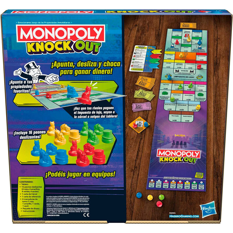 Imagen 4 de Juego Mesa Monopoly Knock Out Español