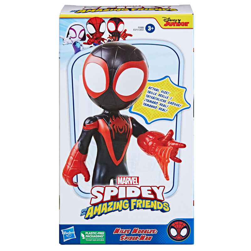 Imagen 4 - Figura Miles Morales Spidey Amazing Friends Marvel 22Cm