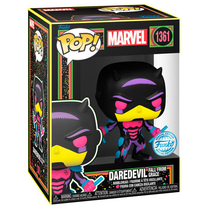 Imagen de Figura Pop Marvel Daredevil Exclusive 2 parte de nuestra colección en Espadas y más, sitio oficial.