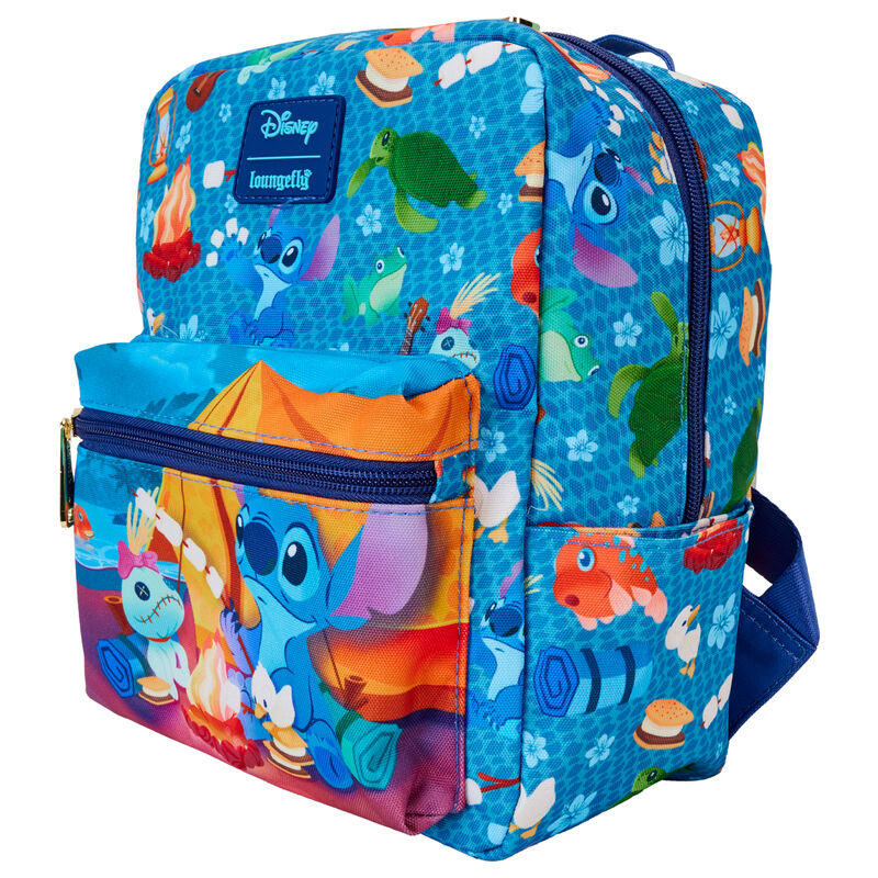 Imagen 2 de Mochila Nylon Camping Cuties Stitch Disney Loungefly 24Cm