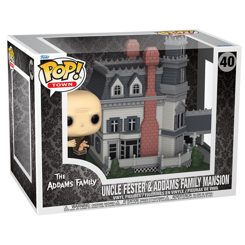 Imagen 1 de Figura Pop Town The Addams Family Uncle Fester & Addams Family Mansion