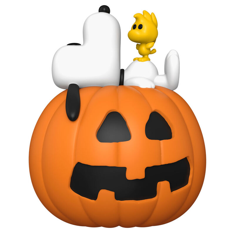 Imagen 2 de Figura Pop Deluxe Peanuts Snoopy &#38; Woodstock With Pumpkin