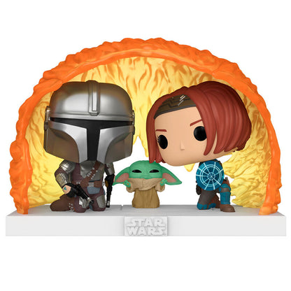 Imagen 2 de Figura Pop Moments Star Wars The Mandalorian Grogu Force Barrier