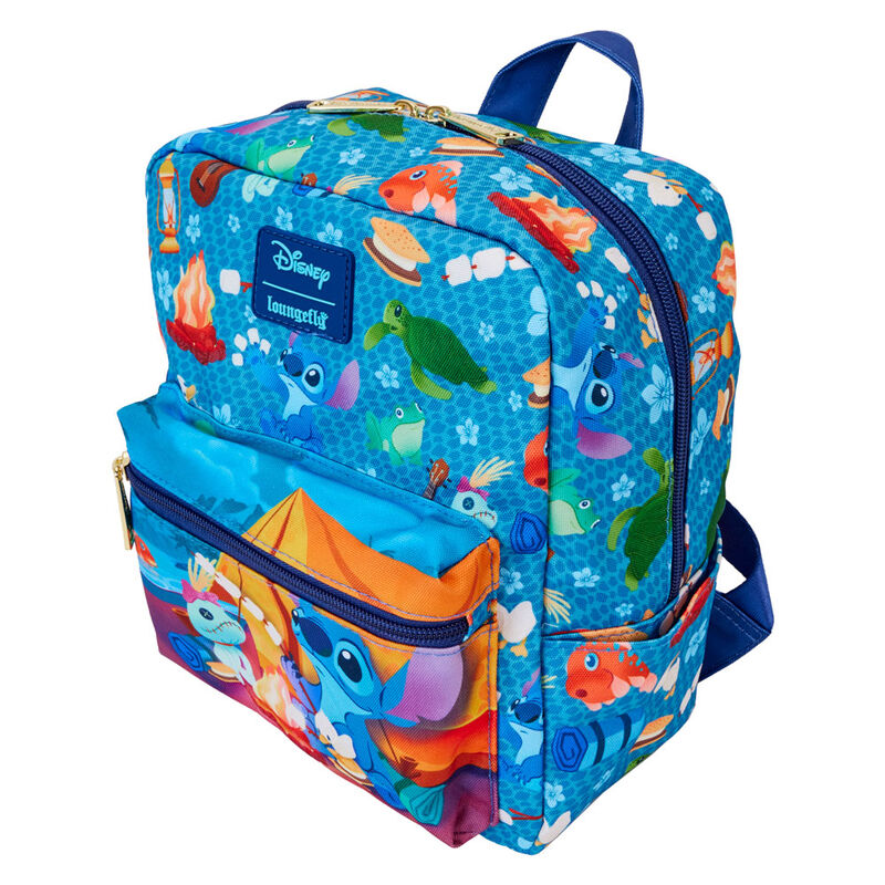 Imagen 3 de Mochila Nylon Camping Cuties Stitch Disney Loungefly 24Cm