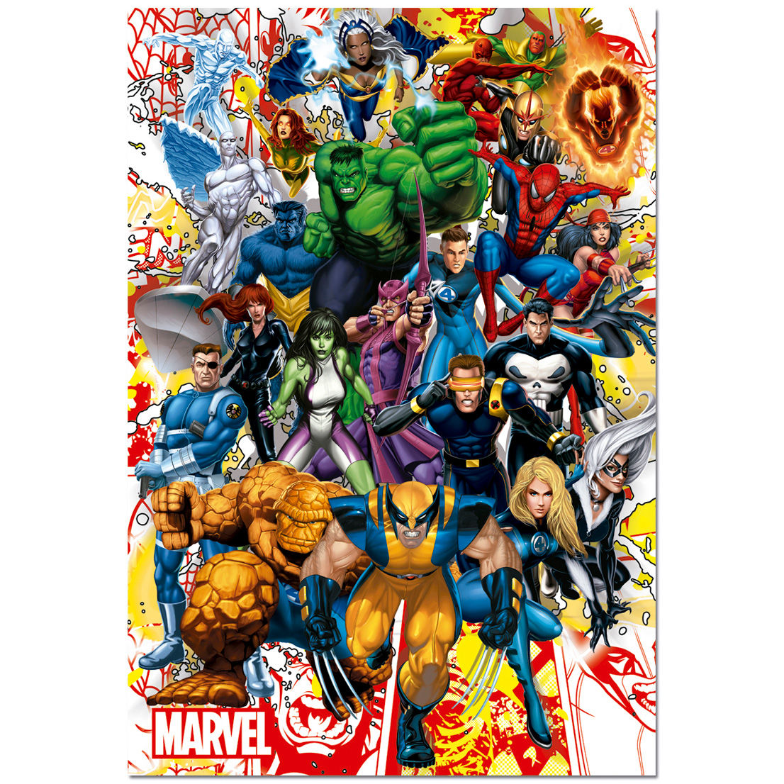 Imagen de Puzzle Heroes De Marvel 500Pzs parte de nuestra colección en Espadas y más, sitio oficial.