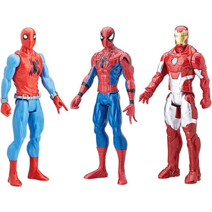 Imagen 1 de Blister 3 Figuras Titan Hero Series Spiderman Marvel 30Cm