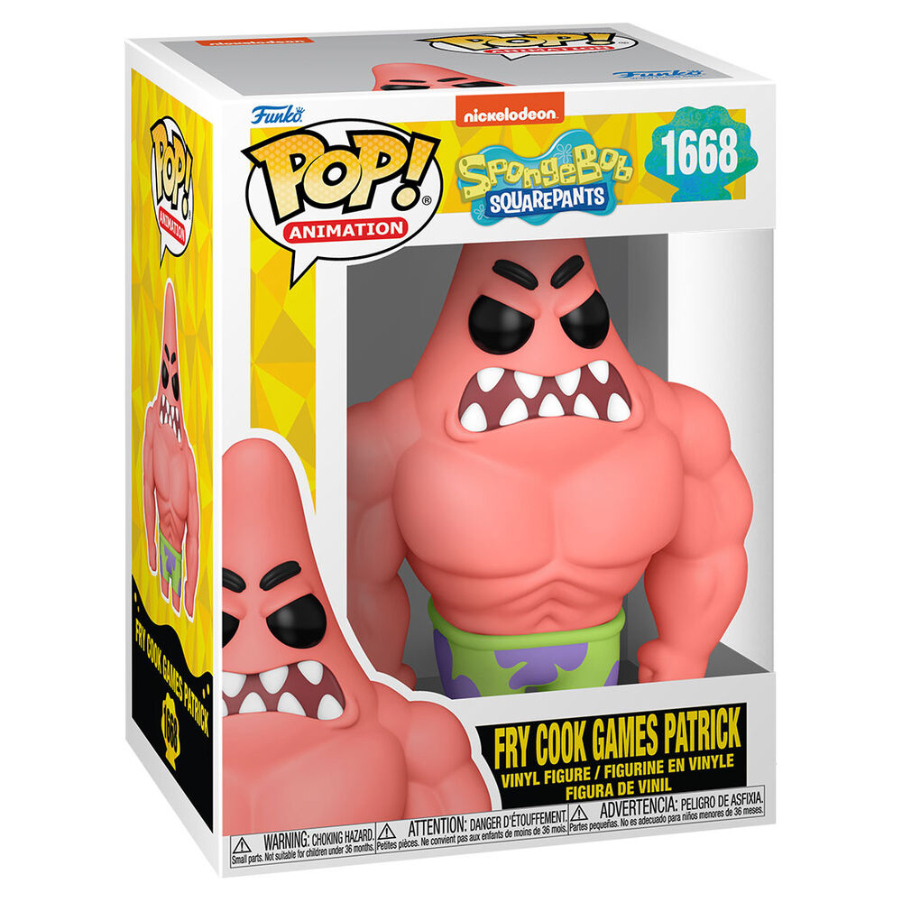 Imagen 2 de Figura Pop Bob Esponja Fry Cook Game Patrick