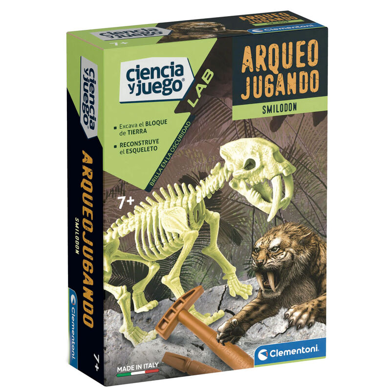Imagen 1 - Juego Arqueojugando Smilodon Fosforescente