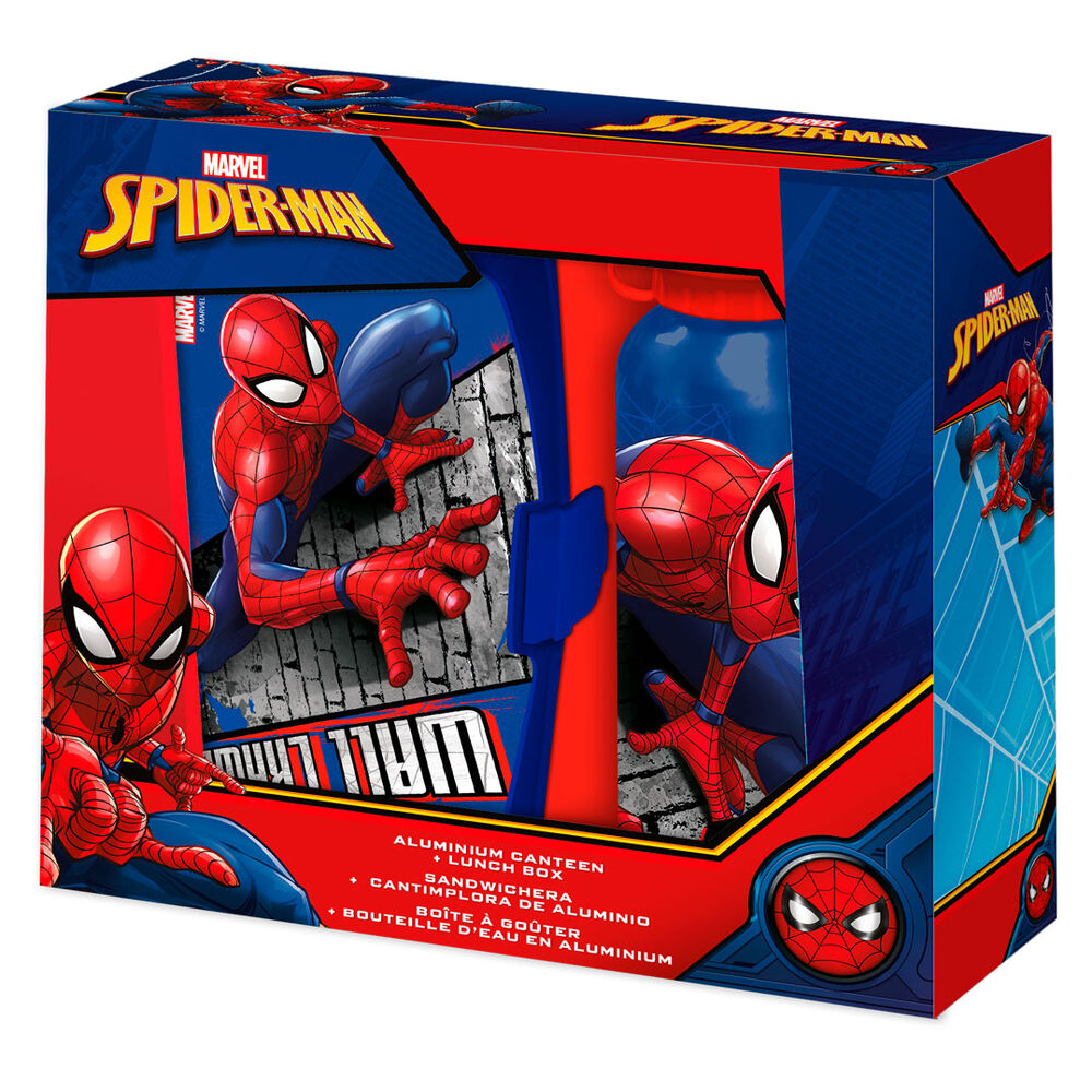 Imagen 2 de Set Cantimplora + Sandwichera Spiderman Marvel 500Ml