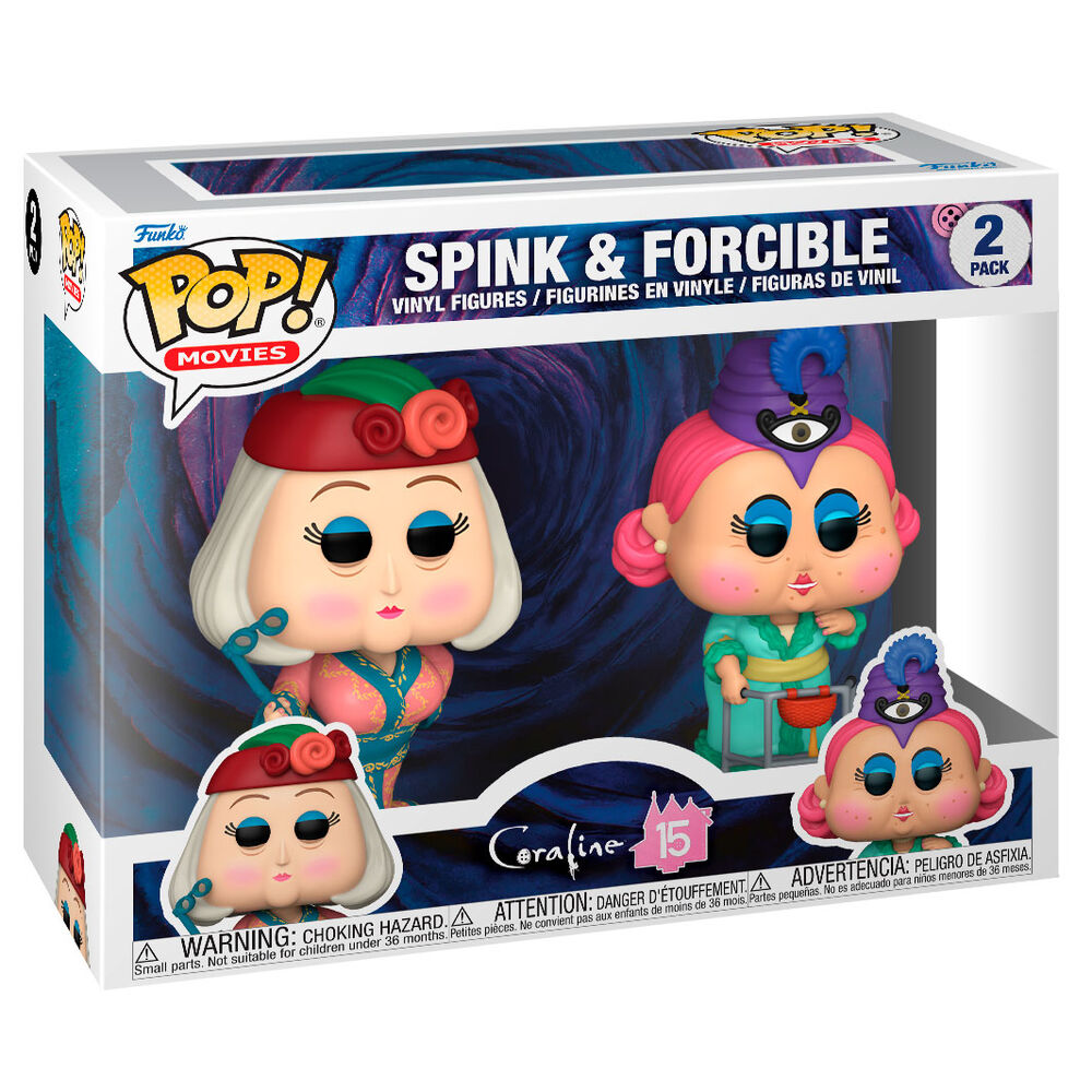 Imagen 1 - Blister 2 Figuras Pop Coraline Spink & Forcible