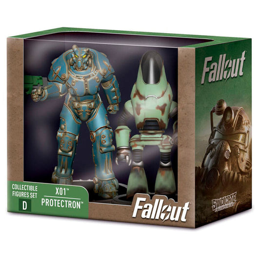Imagen 1 de Set 2 Figuras X01 &#38; Protectron Fallout 7Cm