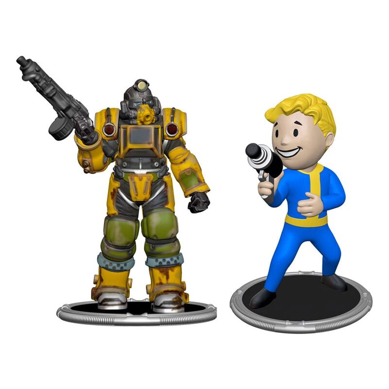 Imagen 2 de Set 2 Figuras Excavator &#38; Vault Boy Gun Fallout 7Cm