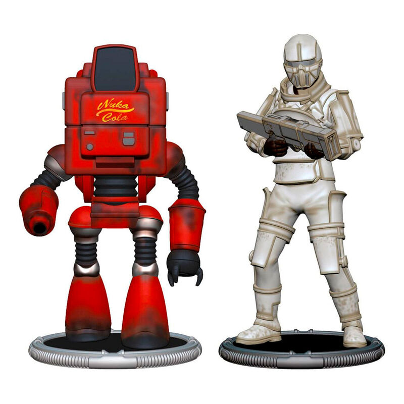 Imagen 2 de Set 2 Figuras Nukatron &#38; Synth Fallout 7Cm