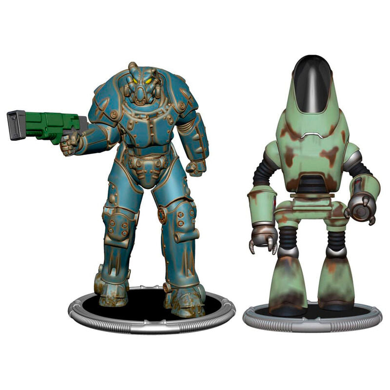 Imagen 2 de Set 2 Figuras X01 &#38; Protectron Fallout 7Cm