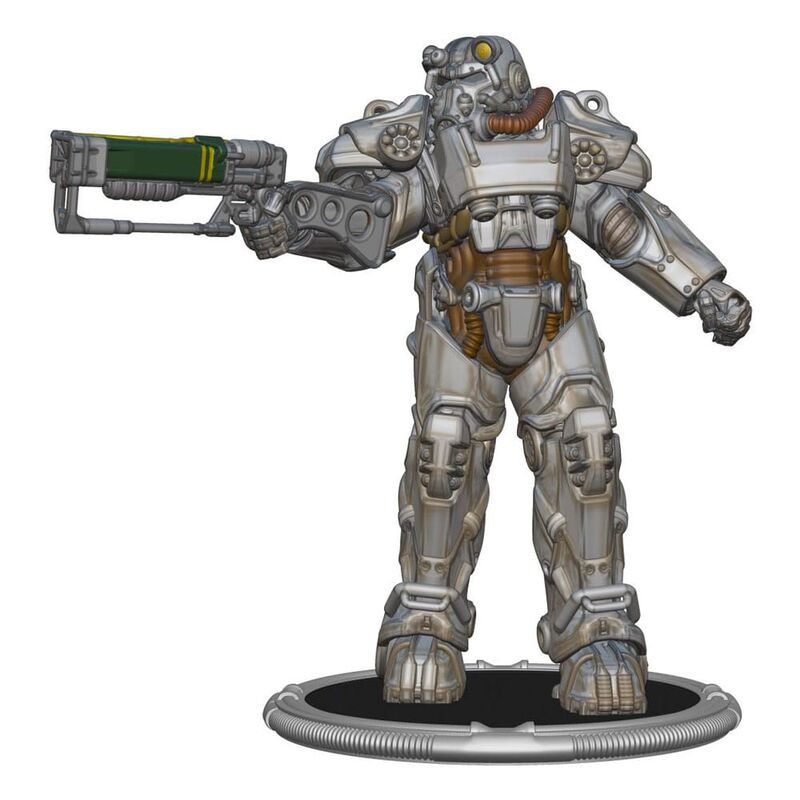 Imagen 3 de Set 2 Figuras T-60 &#38; Vaoult Boy Power Fallout 7Cm