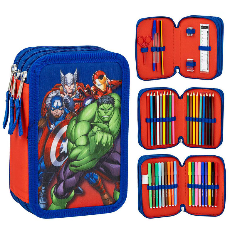 Imagen 1 de Plumier Los Vengadores Marvel Triple