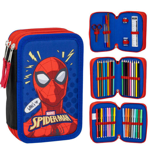 Imagen 1 de Plumier Spiderman Marvel Triple