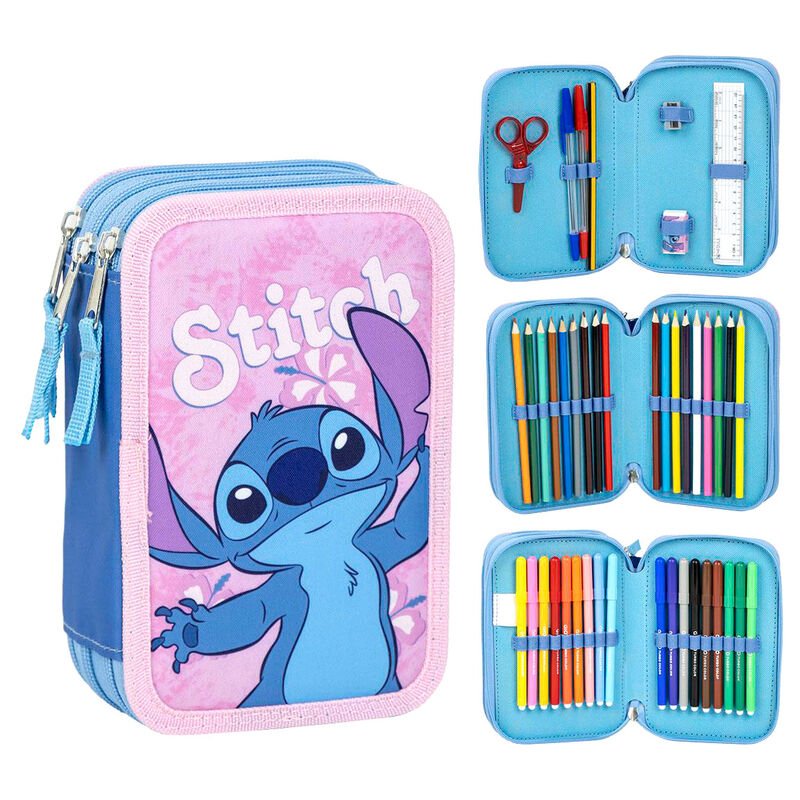 Imagen 1 de Plumier Stitch Disney Triple