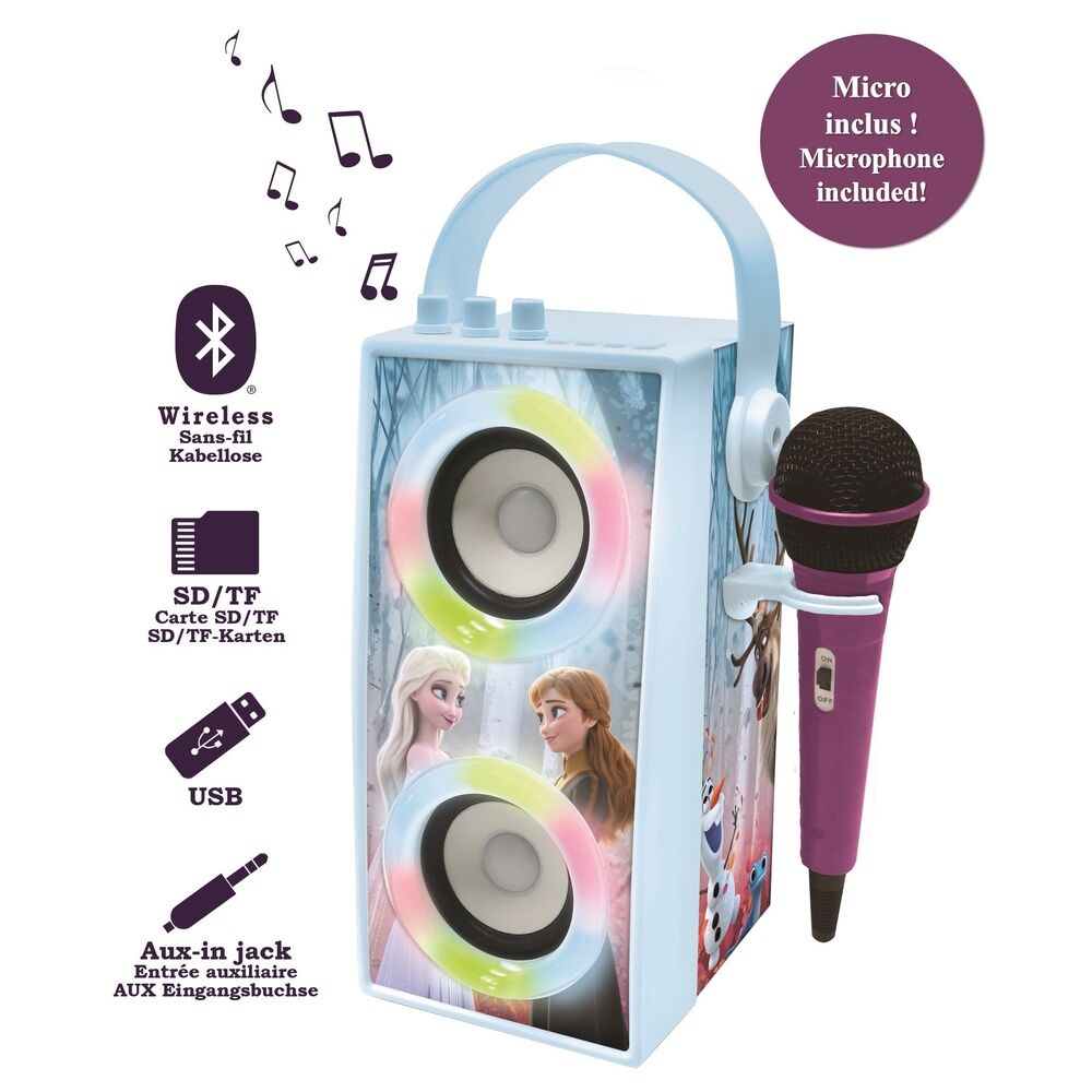 Imagen 2 de Altavoz Con Microfono Bluetooth Portatil Frozen Disney